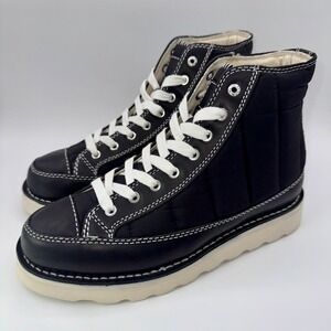 Good‎ News Roopa Quilted Boots Men's Size 9 Black White Puffer